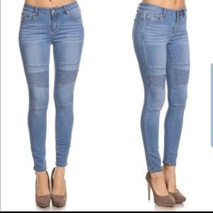 Moto ankle skinny jean